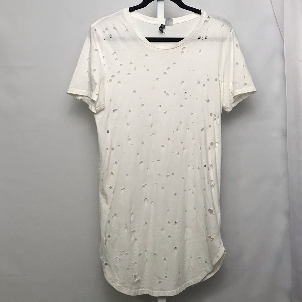 Divided oversized XS men distressed T-shirt